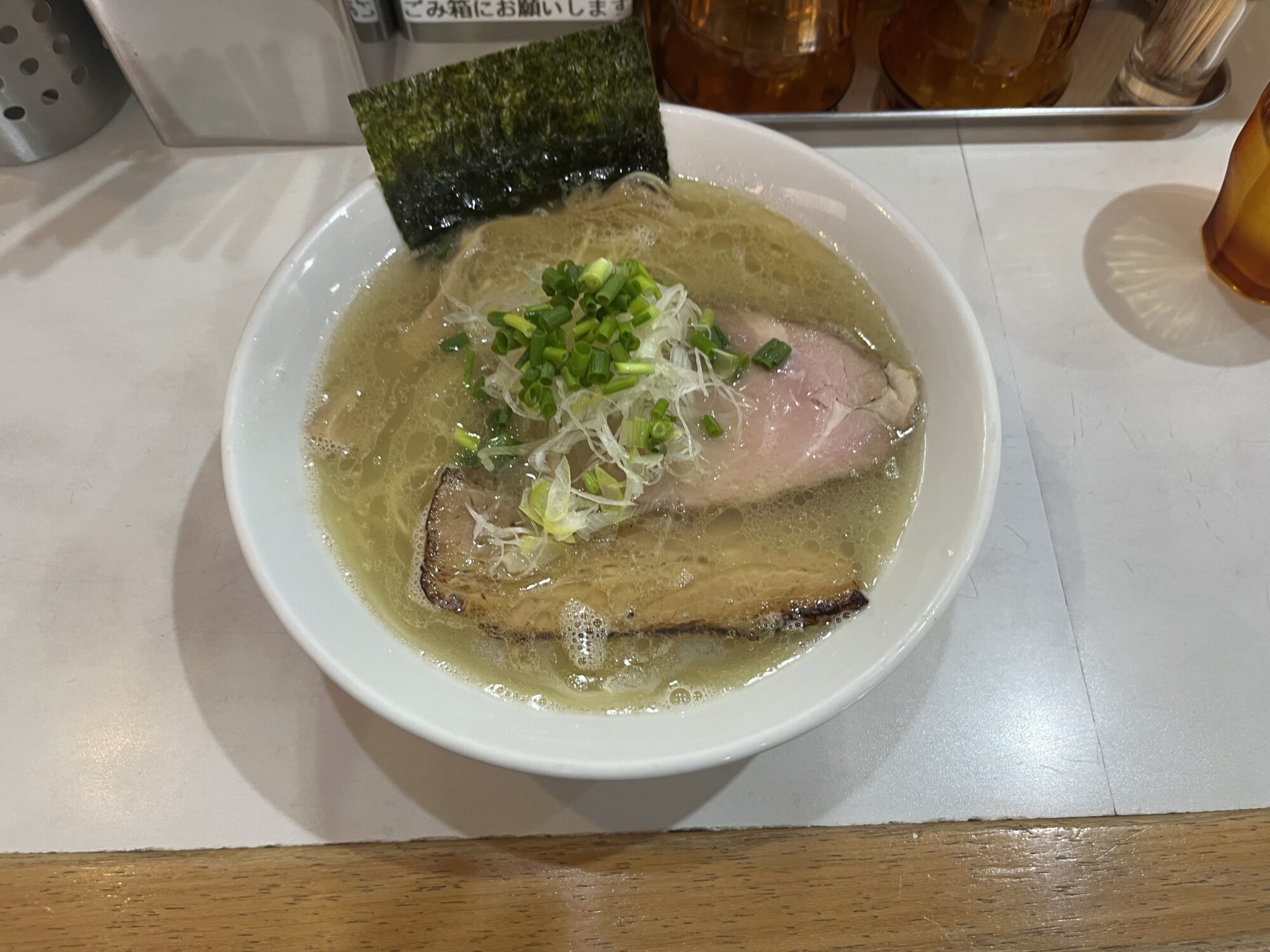 麺屋 扇の白湯塩ラーメン（さいたま市西区）