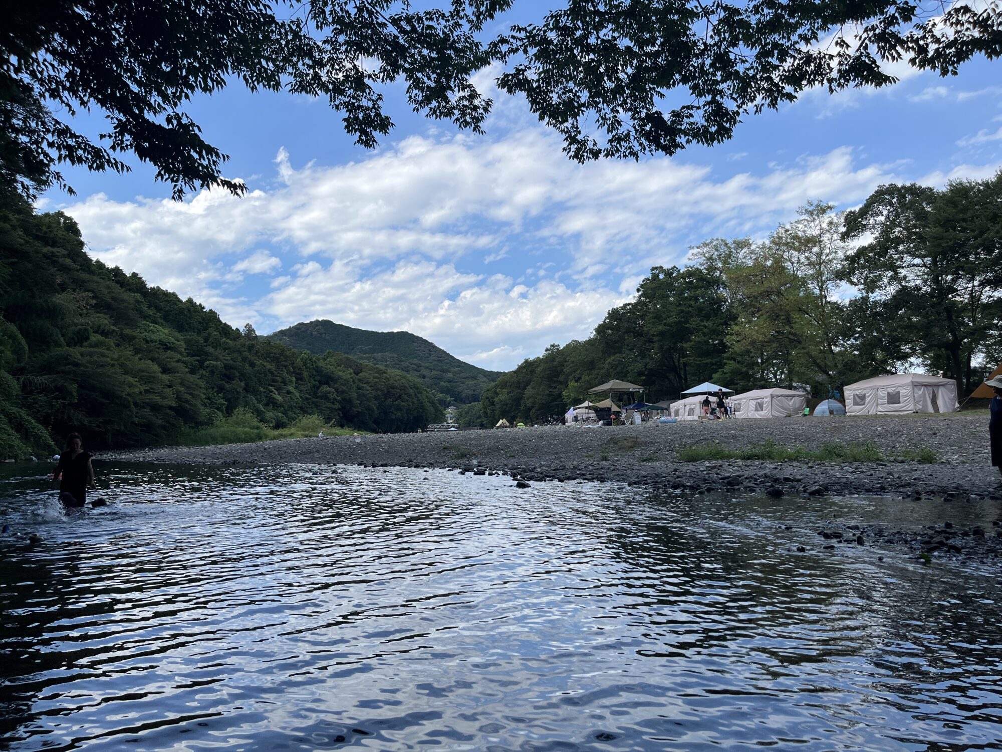 巾着田で河原デイキャンプ（日高市）