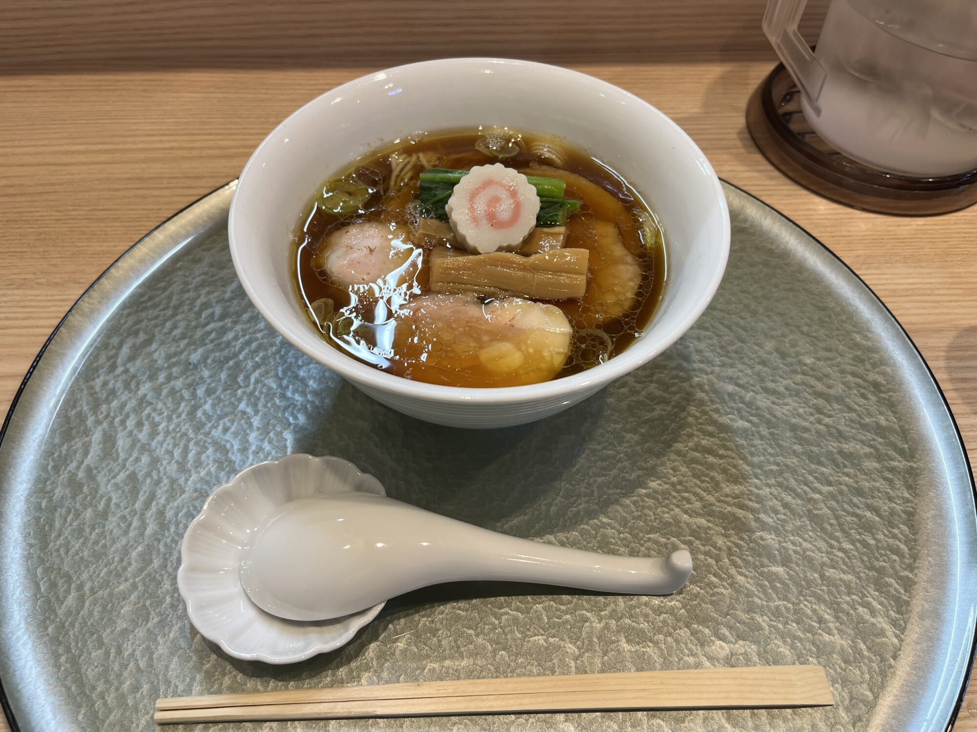 中華そば深緑で高級感溢れるラーメン（東松山市）